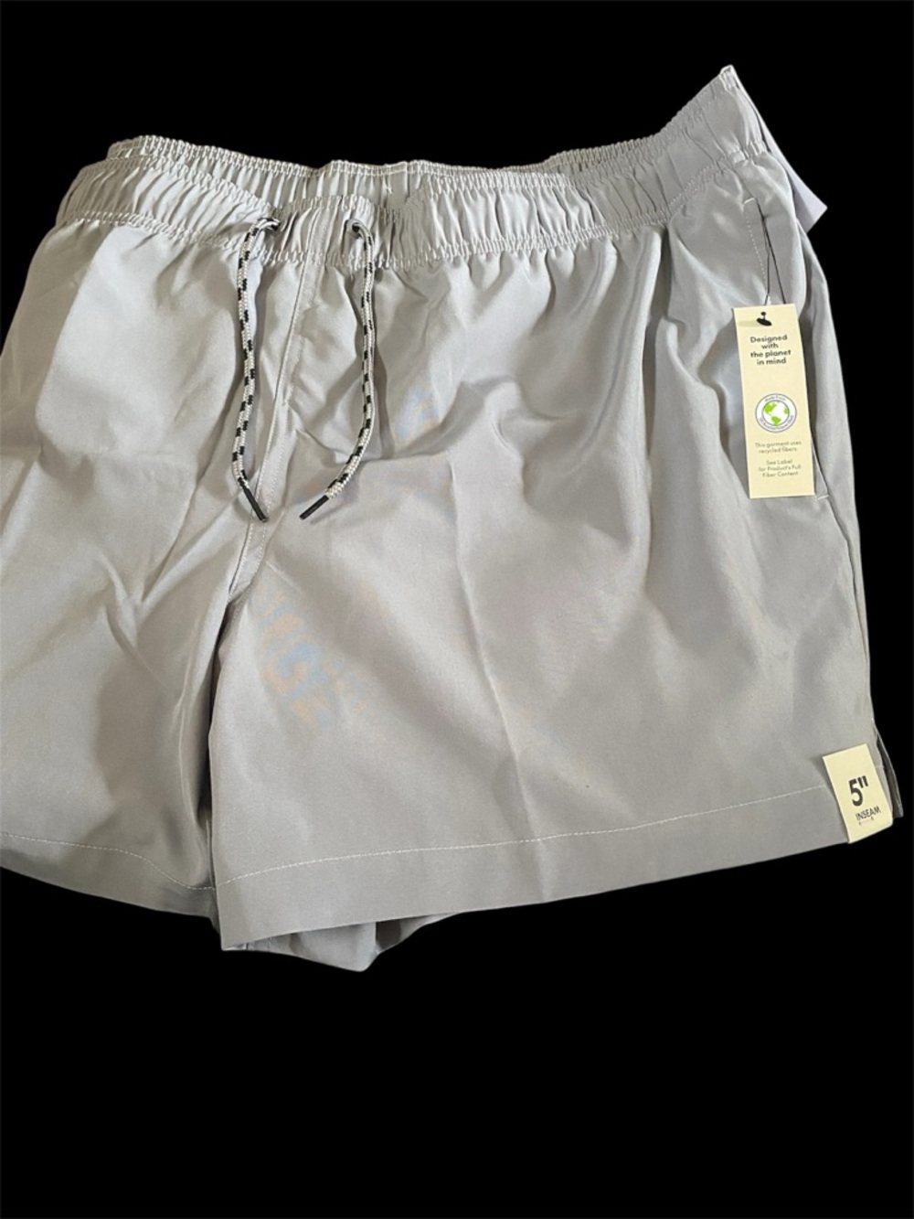 No Boundaries Gray Elastic Waist Active Shorts